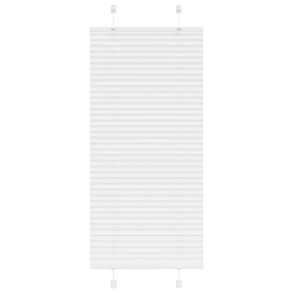 Plisserad persienn vit 55x150cm tyg bredd 54,4cm polyester
