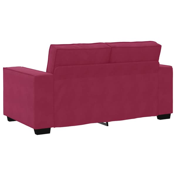 2-sitssoffa vinröd 160x78x84 cm sammet