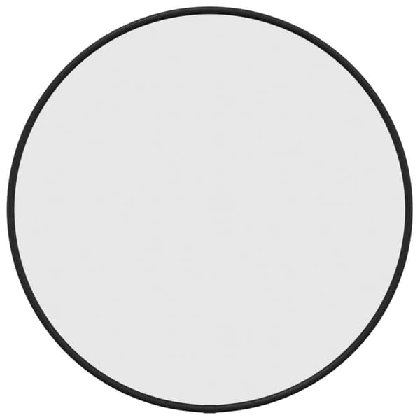 Väggspegel svart Ø 40 cm rund