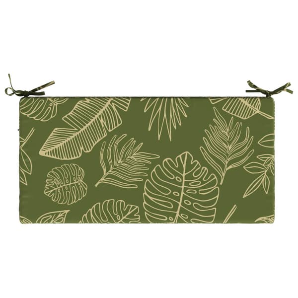 Bänk kudde SOEST 100% Polyester Bladdesign 60 x 40 x 8 cm