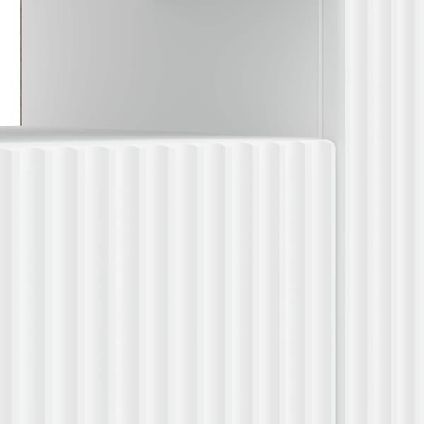 LED TV-skåp Vit Konstruerat trä