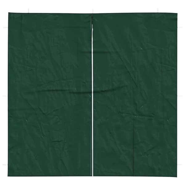 Partytältvägg 2 pcs Grön 200 x 195 cm PE och stål