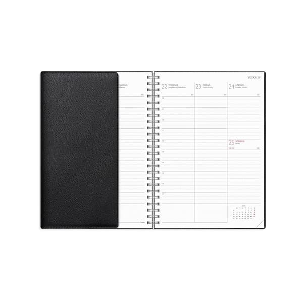 Kalender Study Twist A5 svart 26/27