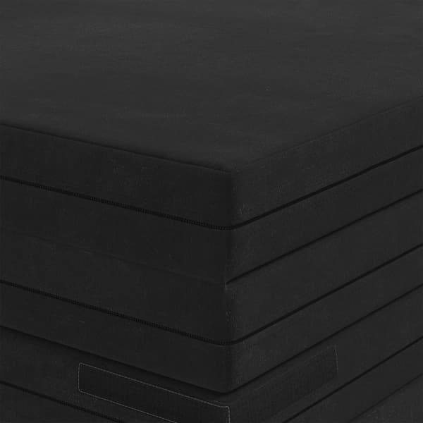 Fällbar Soffbed 140 x 67 x 45 cm Svart