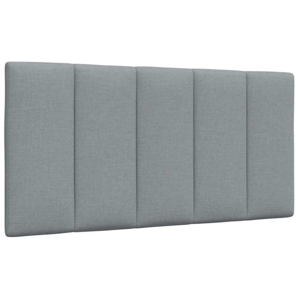 Headboard Cushion "Hanko" Light Grey 100 cm Fabric