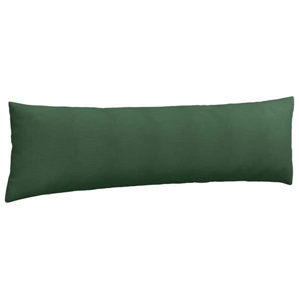 Sofakuddar 2 pcs Mörkgrön 145 x 40 cm Kordread tyg