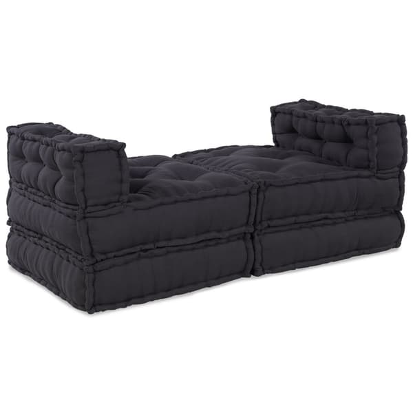 Modulsofa enhet 4 pcs Antracit Tyg