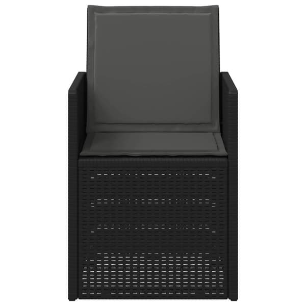 Trädgårdsmatstolar 2 pcs Antracit PP