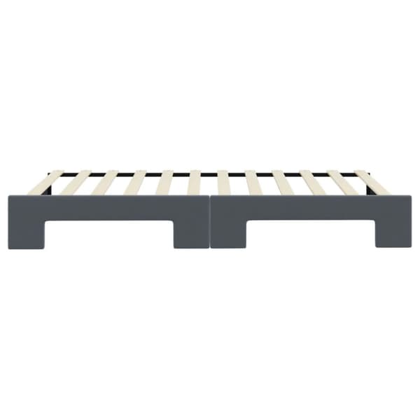 Dagbädd utdragbar mörkgrå 100x200 cm sammet