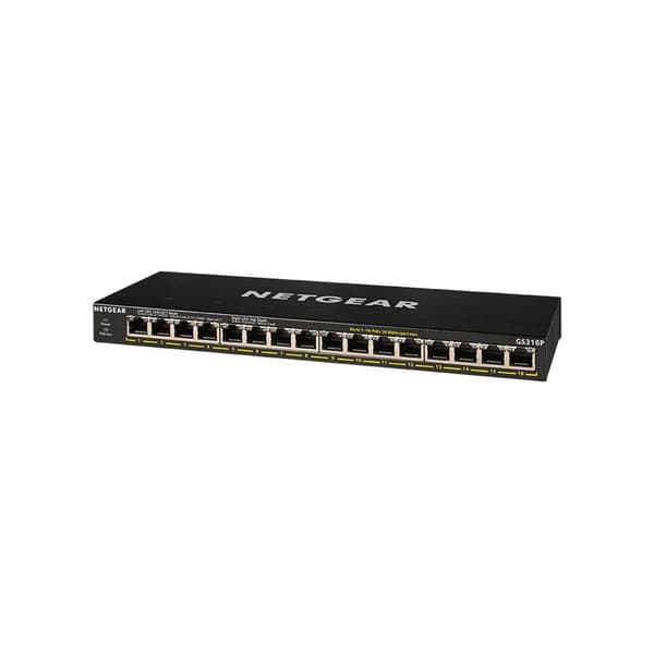 NETGEAR GS316P - switch - 16 portar - ohanterad