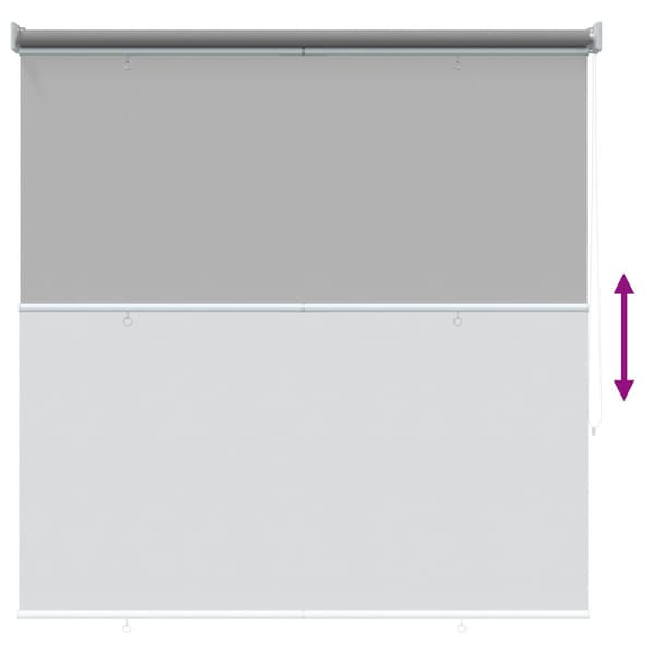 Rullgardin UV-skydd Ljusgrå 100 x 230 cm Polyester