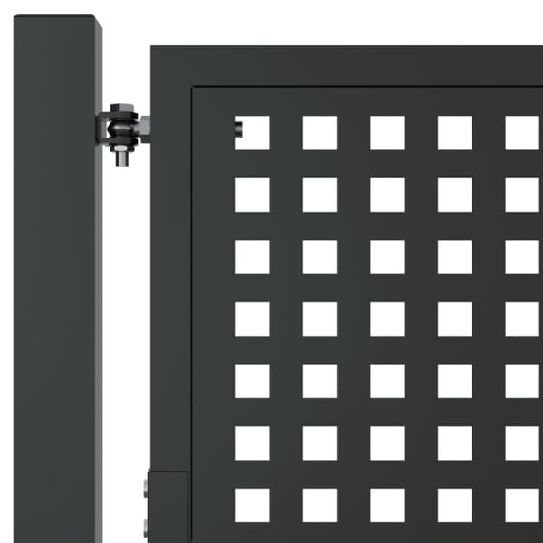 Trädgårdsgrind antracit 100x125 cm stål