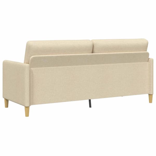 Soffa med förvaring Gräddvit 192 x 78 x 87 cm Polyester