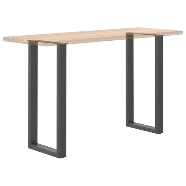 Barbordsben U-formade 2 st antracit 40x(100-101) cm stål