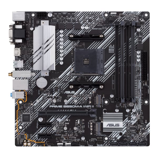 ASUS PRIME B550M-A WIFI II - moderkort - micro ATX - Socket AM4 - AMD B550