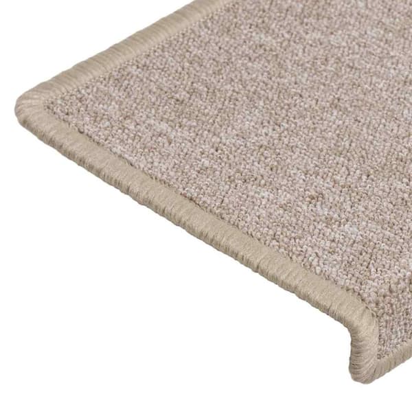 Trappmattor 30 st 65x21x4 cm taupe rektangulär kant