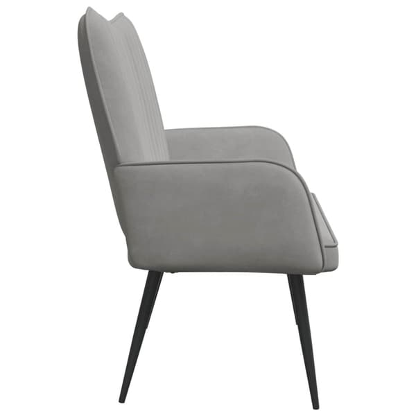 Tvåsitssoffa Ljusgrå 115 x 61 x 87 cm Sammet