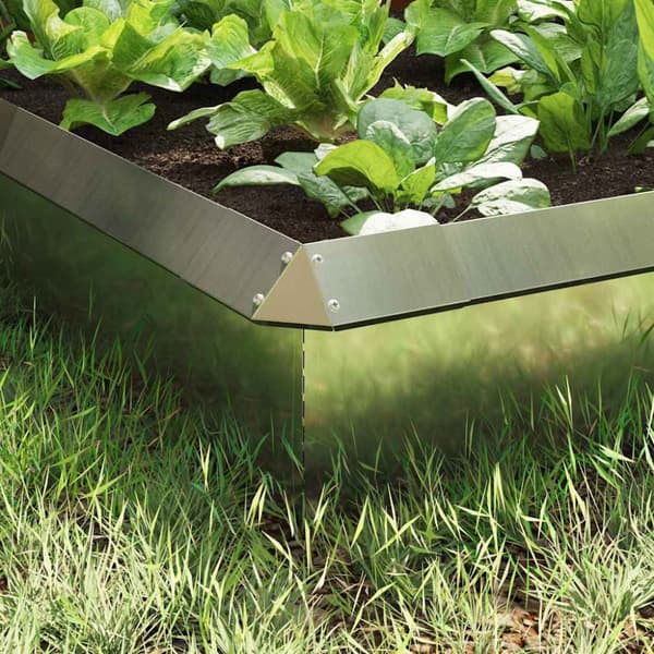 Snigelstaket 8 pcs Silver Galvaniserat Stål