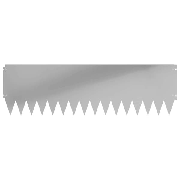 Kant för gräsmatta 10 pcs 103 x 30 cm Stål Silver