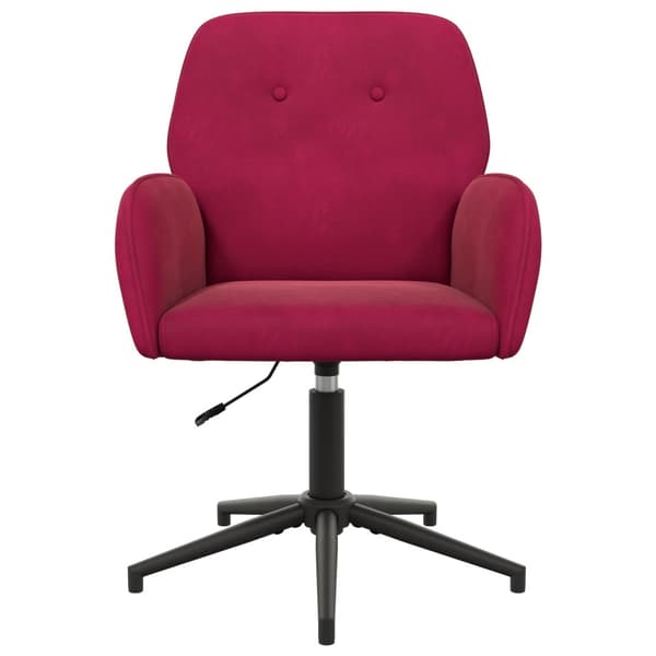 Svanstol 54 x 55 x 90 cm Vinröd Sammet