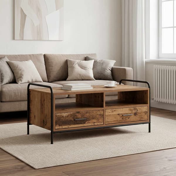 Kaffeebord Gammalt trä 99,5 x 49 x 46 cm Konstruerat trä