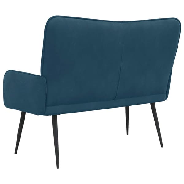 Tvåsitssoffa Blå 115 x 61 x 87 cm Sammet