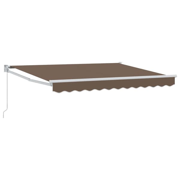 Utdragbar markis Taupe 3 x 2,5 m Polyester och aluminium