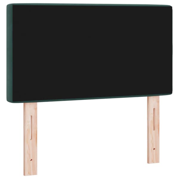 Huvudgavel Mörkgrön 80 cm Sammet