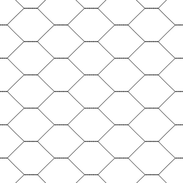 Hexagonstängsel Grå 1,2 x 10 m PVC