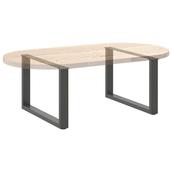 Soffbordsben U-formade 2 st antracit 60x(42-43) cm stål