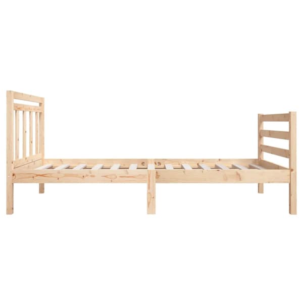 Sängram massivt trä 75x190 cm