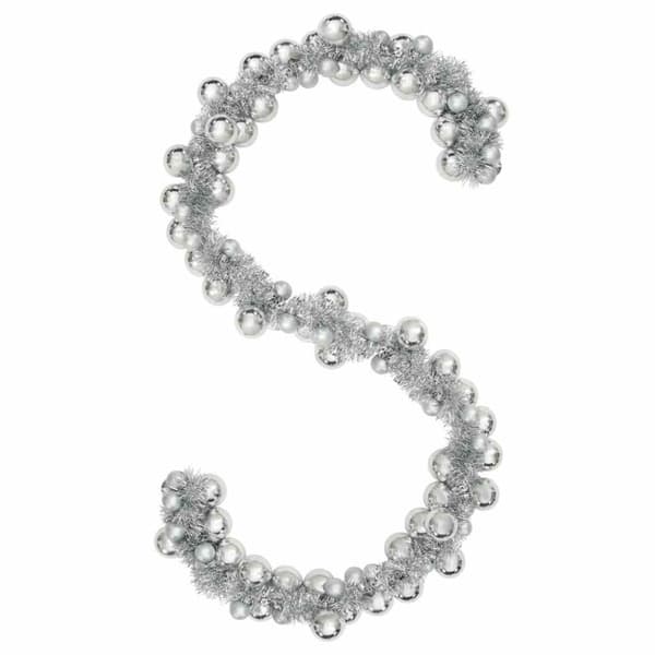Julkulagirland Silver 186 cm Polystyren