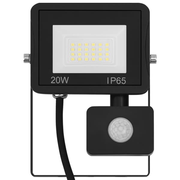 Strålkastare med sensor 20 W LED varmvit