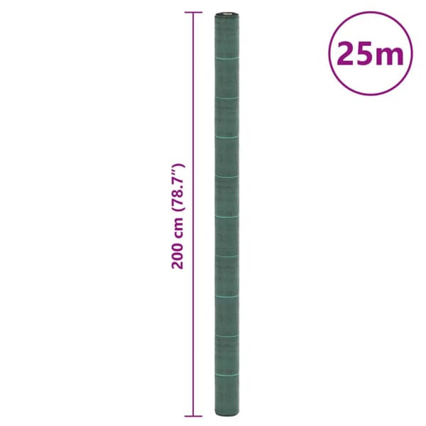Ogräsmatta grön 2x25 m PP