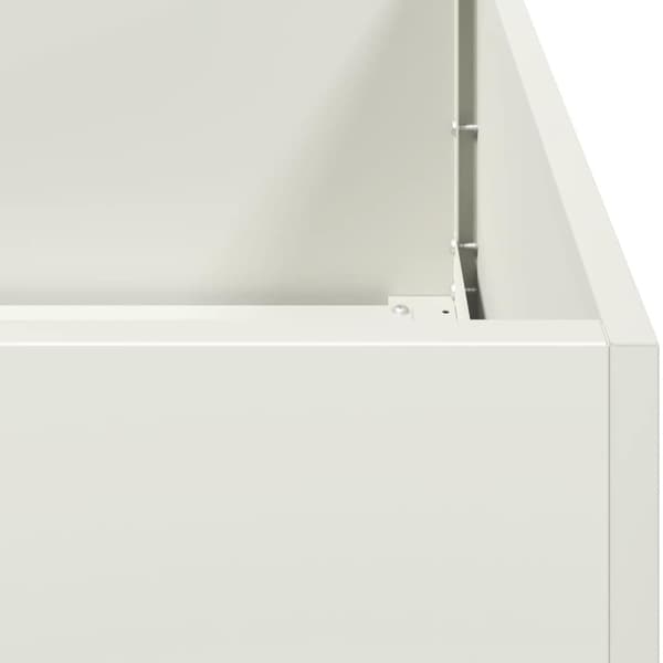 Odlingslåda vit 40x40x40 cm kallvalsat stål