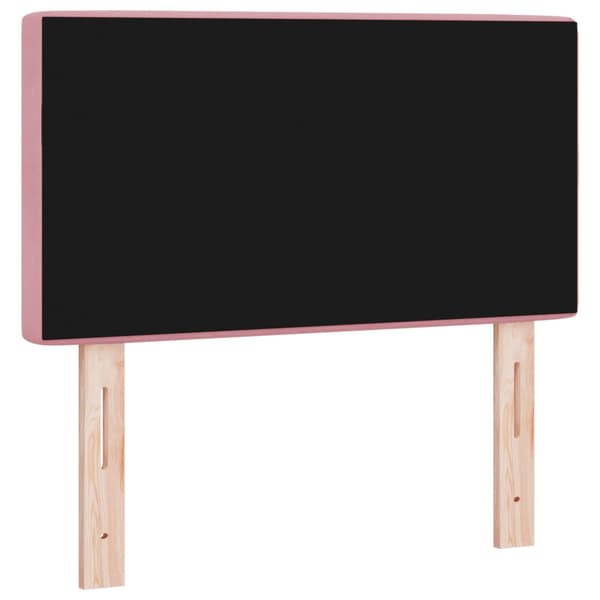 Huvudgavel Rosa 80 cm Sammet