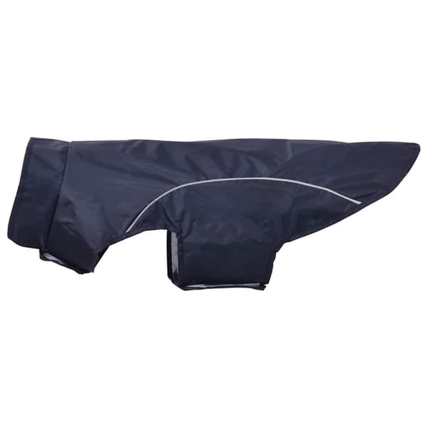 Regnrock för hundar med reflexer polyester marinblå XL