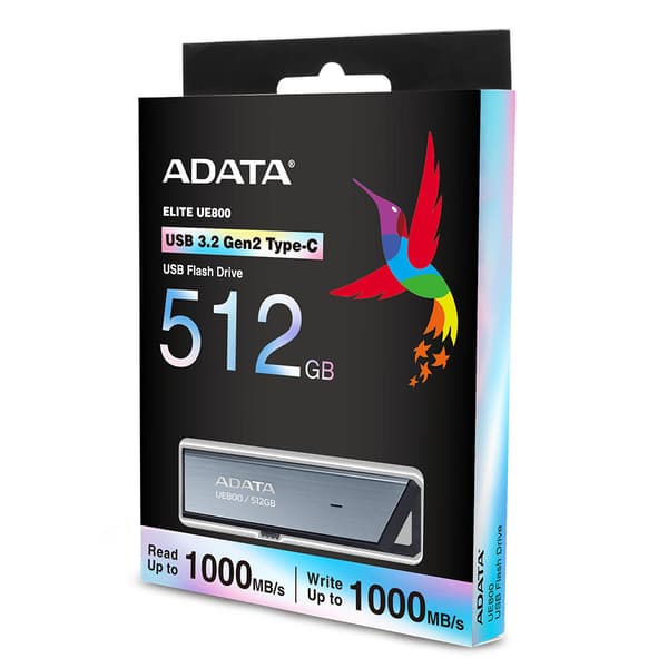 ADATA UE800 USB-sticka 512 GB USB Type-C 3.2 Gen 2 (3.1 Gen 2) Silver