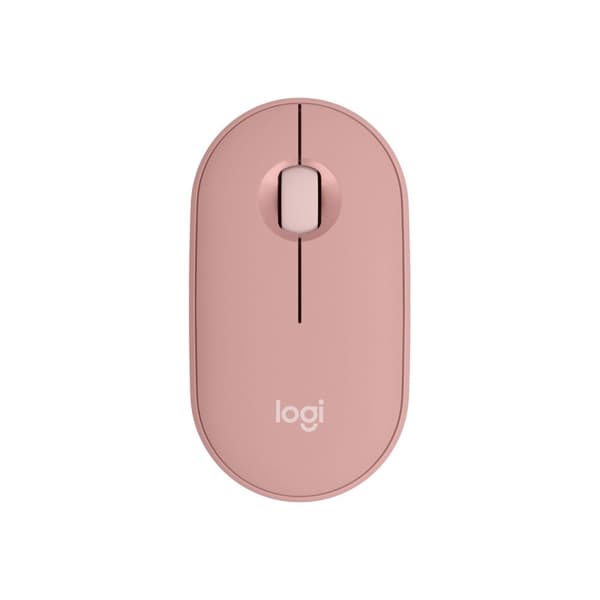Logitech Pebble Mouse 2 M350s - mus - Bluetooth 5.2 LE - tonal rose