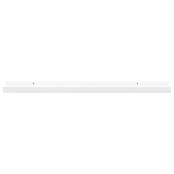 Tavellist 2 st vit 80x9x3 cm MDF
