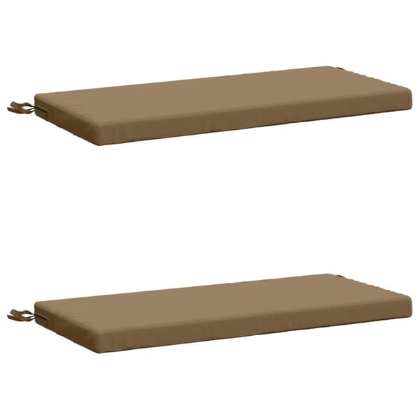 2-delade Bänk Kuddar SOEST 2 st 100% Polyester Taupe