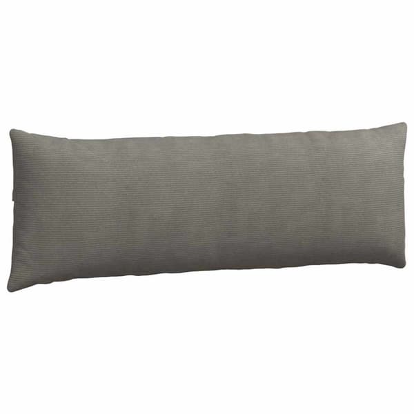 Sofakuddar 2 pcs Ljusgrå 120 x 40 cm Kordread tyg