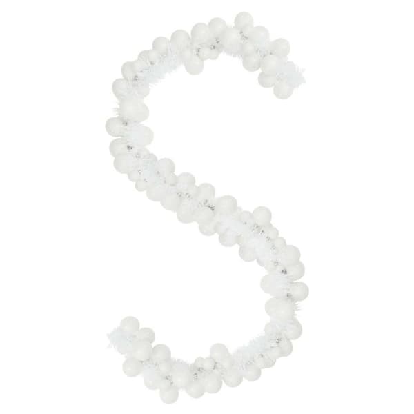 Julkulagirland Vit 186 cm Polystyren