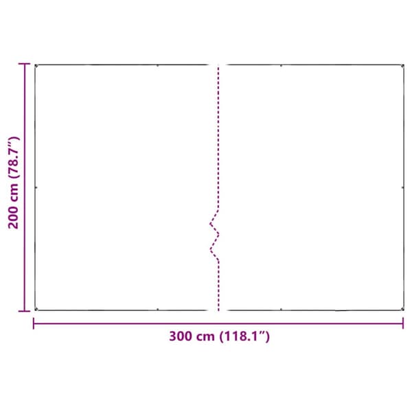 Växtskydd med öljetter 2x3 m PVC