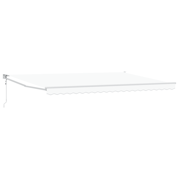 Markis Vit 500 × 300 cm Polyester och metall