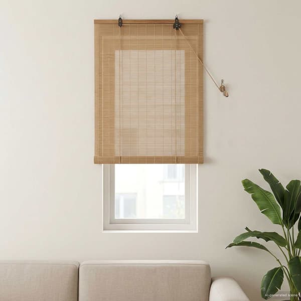 Rullgardin Brun 40 x 160 cm Bambu