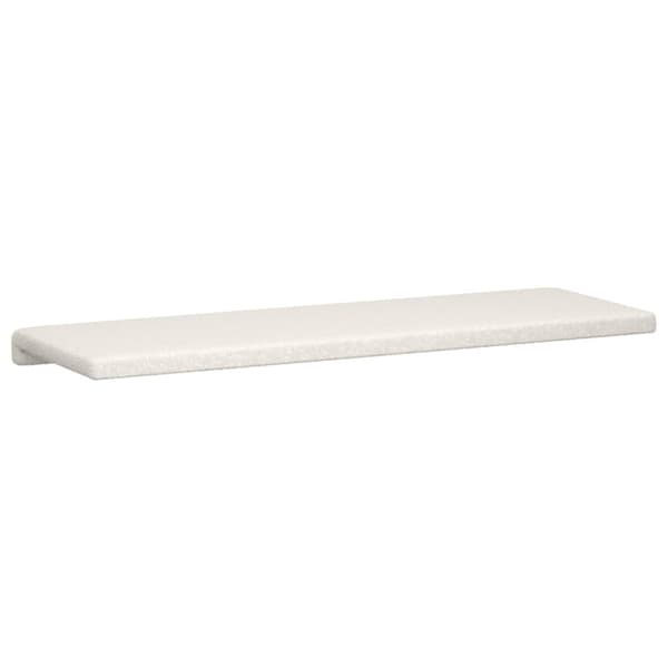 Bänk kudde Sherpa tyg Gräddvit Djup 35 cm