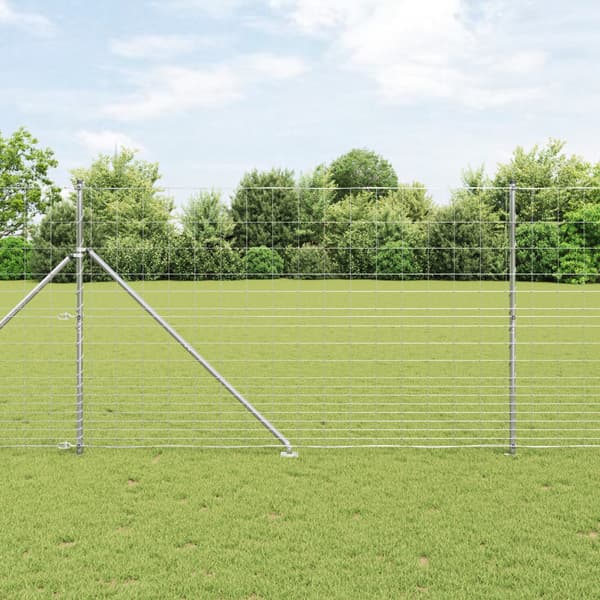 Stängselstolpe Galvaniserad 25 x 1,5 m Stål