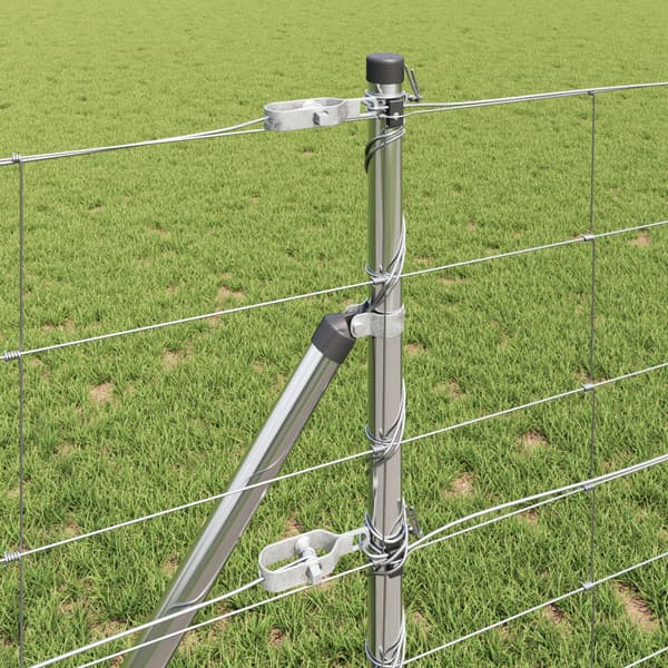 Stängselstolpe Galvaniserad 50 x 0,8 m Stål