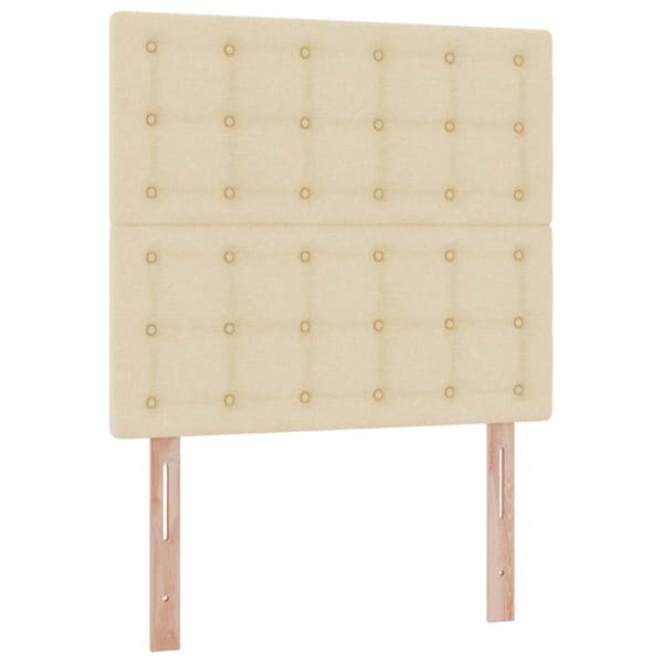 Förvaringssäng med madrass Kräm 90 x 190 cm Polyester